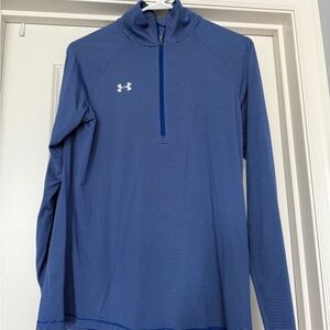 Under Armour Blue and White Striped Shirt